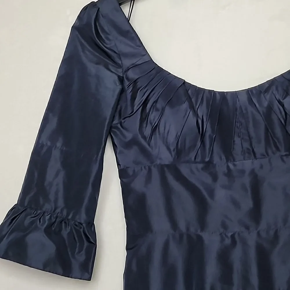 ‎Shawn Ray Fons Silk Ruffled Pleat Dress Size 6